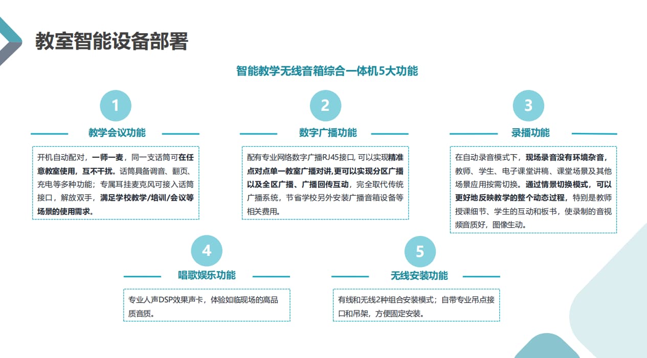 無線教學音箱系統(tǒng)的功能